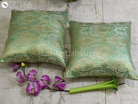 Brocade Silk Cushion Pillowcase Cover Handmade Brocade Silk Throw Pillow Cover Square Decorative Home Decor Pillow Cover