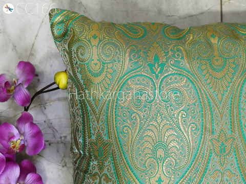 Brocade Silk cushion Pillow Cover Luxury Home Decor Entryway Pillows Handmade  Decorative Pillow Cover
