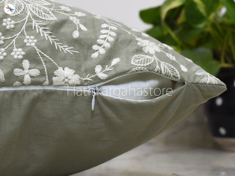 Embroidered Cushion Cover Handmade Embroidery Throw Pillow Decorative Home Decor Pillowcase