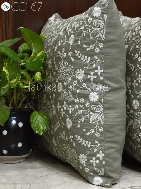 Embroidered Cushion Cover Handmade Embroidery Throw Pillow Decorative Home Decor Pillow Cover Luxury Home Decor