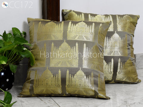 Brocade Silk Cushion Pillowcase Cover Handmade Embroidery Throw Pillow Cover Decorative Home Decor House Warming Bridal Shower Wedding Gifts