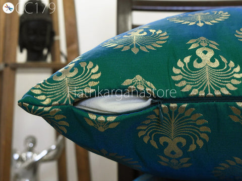 Brocade Silk cushion Pillow Cover Luxury Home Decor Entryway Pillows Handmade  Decorative