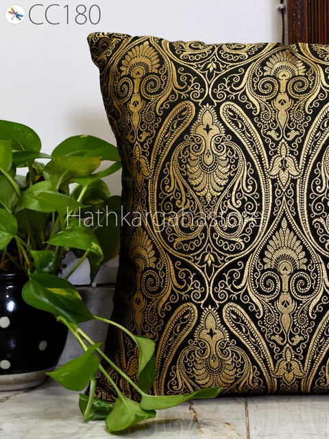 Brocade Silk cushion Pillow Cover Luxury Home Decor Entryway Pillows Handmade  Decorative