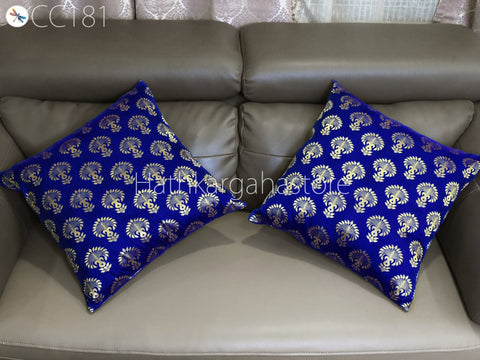 Brocade Silk cushion Pillow Cover Luxury Home Decor Entryway Pillows Handmade  Decorative