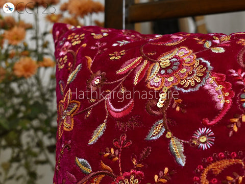 Embroidered Cushion Cover Decorative Home Decor Pillow Cover Handmade Embroidery Throw Pillow