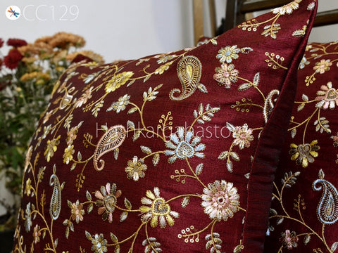 Embroidered Cushion Cover Handmade Embroidery Throw Pillow Decorative Home Decor Pillow Cover Luxury Home Decor