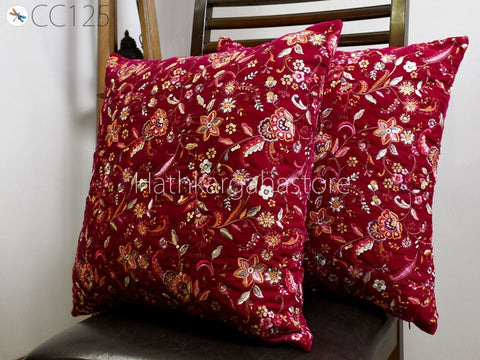 Embroidered Cushion Cover Handmade Embroidery Throw Pillow Decorative Home Decor Pillow Cover Luxury Home Decor