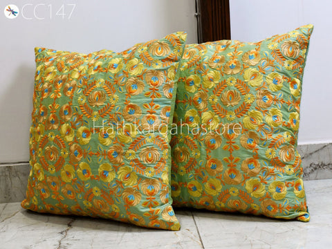 Embroidered Cushion Cover Handmade Embroidery Throw Pillow Decorative Home Decor Pillowcase