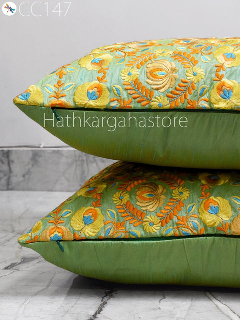 Embroidered Cushion Cover | Handmade Embroidery Throw Pillow | Decorative Home Decor Pillowcase | Lumbar | House Warming Gift | Bridal | Shower | Wedding Gift