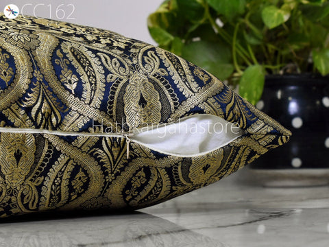 Brocade Silk Cushion Pillowcase Cover Handmade Brocade Silk Throw Pillow Cover Square Decorative Home Decor Pillow Cover
