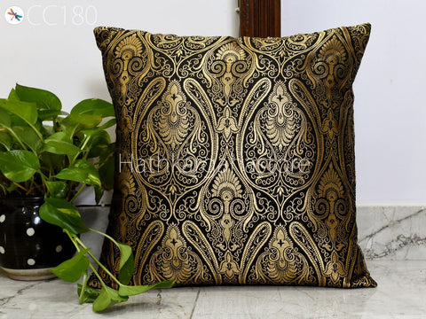 Brocade Silk Cushion Pillowcase Cover Handmade Brocade Silk Throw Pillow Cover Square Decorative Home Decor Pillow Cover