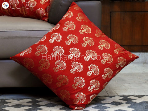 Throw Pillow Dupioni Pure Silk Frill Luxury Home Decor Entryway Pillows Bedroom Decor