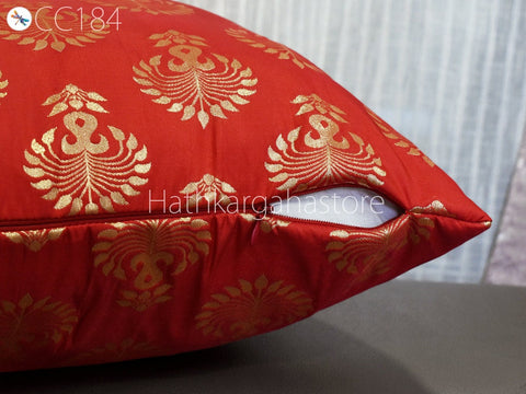 Brocade Silk Cushion Pillowcase Cover Handmade Brocade Silk Throw Pillow Cover Square Decorative Home Decor Pillow Cover