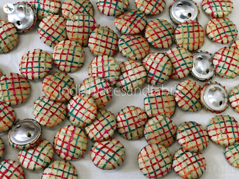 Sari Buttons, Skirts Buttons, Sewing Crafting Buttons, Book Binding Embellishment Buttons