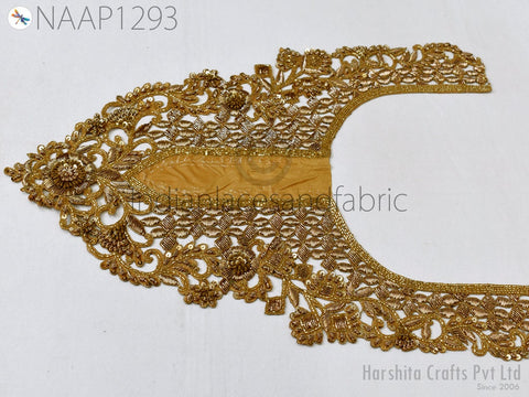 Neckline designs, Handcrafted Neckline, Wholesale Appliques, Bridal Appliques, Sequins Appliques