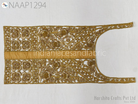 Decorative Zardozi Wedding Blouse Back Patches, Zardozi Neckline applique, Neckline Kids Summer, Bridal Clutches, kurti, Clothing accessories