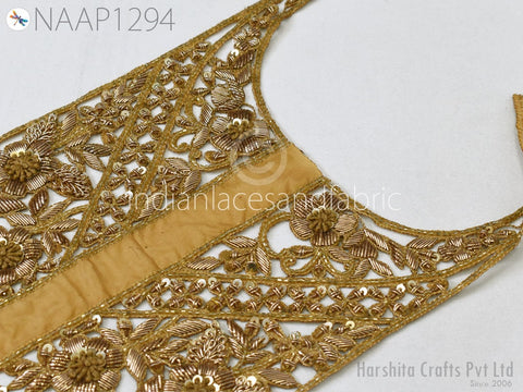 Handcrafted Indian Clothing Crafting Accessoies Decorated latest Designer Gown Sequins for Neckline Patches