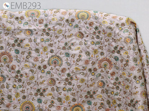 Floral Embroidery Fabric, Floral Saree Fabric, Floral Dresses, Sequins Fabric For Dresses, Dress Material
