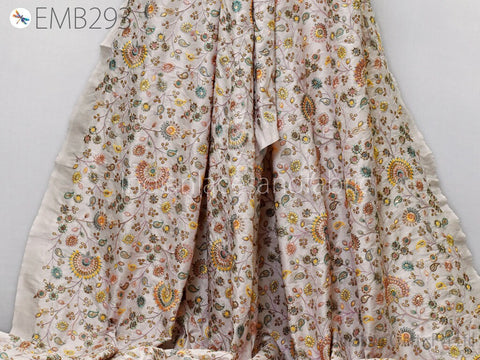 Floral Thread Work Fabric, Costumes Fabric, Unique Dresses Fabric, Sequins Fabric, Sequins Fabric, Lehnga Fabric, Blouse Making Fabric