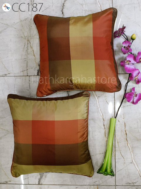 Pure Silk cushion raw silk pillow silk pillow cover entryway pillow cushion covers