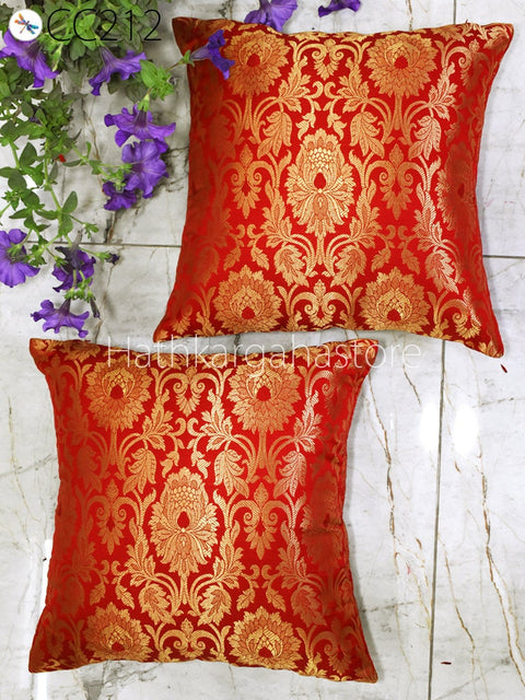 Brocade Silk cushion Pillow Cover Luxury Home Decor Entryway Pillows Handmade  Decorative Pillow Cover