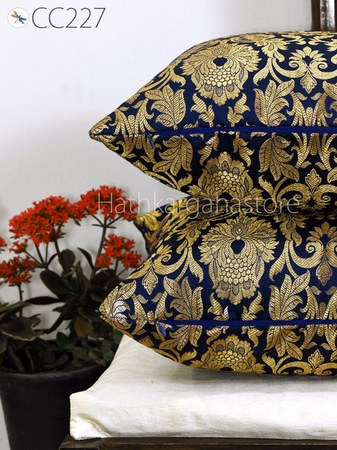 Brocade Silk cushion Pillow Cover Luxury Home Decor Entryway Pillows Handmade  Decorative Pillow Cover