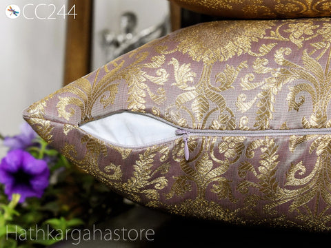 Brocade Silk Cushion Pillowcase Cover Handmade Brocade Silk Throw Pillow Cover Square Decorative Home Decor Pillow Cover
