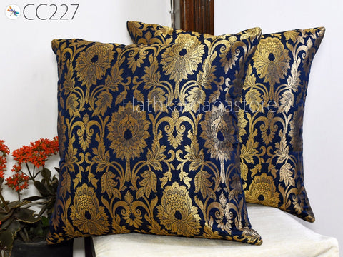 Brocade Silk cushion Pillow Cover Luxury Home Decor Entryway Pillows Handmade  Decorative