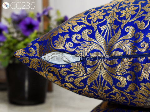 Brocade Silk Cushion Pillowcase Cover Handmade Brocade Silk Throw Pillow Cover Square Decorative Home Decor Pillow Cover