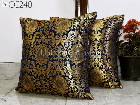 Brocade Silk Cushion Pillowcase Cover Handmade Brocade Silk Throw Pillow Cover Square Decorative Home Decor Pillow Cover
