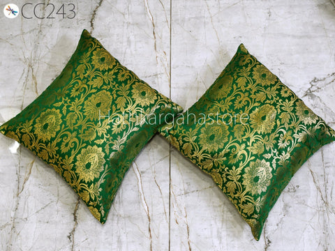 Brocade Silk Cushion Cover Pillow Cover Luxury Home Decor Entryway Pillows
