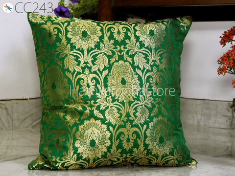 Brocade Silk Pillow Cover Entryway Pillows Bedroom Decor Silk Pillow Cover Lumbar
