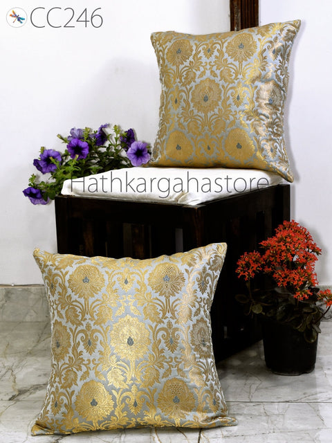 Brocade Silk Pillow Cover Entryway Pillows Bedroom Decor Silk Pillow Cover Lumbar