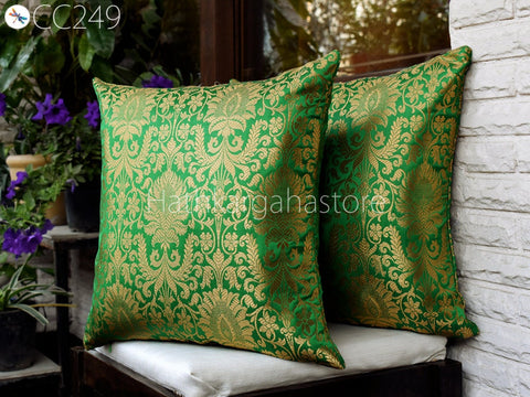 Brocade Silk cushion Pillow Cover Luxury Home Decor Entryway Pillows Handmade  Decorative