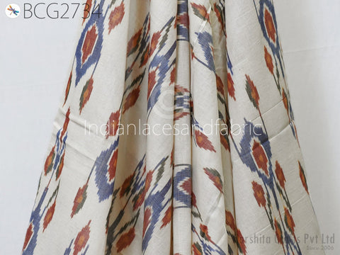 Indian Handloom Ikat Cotton Fabric by the yard Co ord sets Summer Dress for Women Kids Home Decor Handwoven Crafting Sewing Quilting Totes