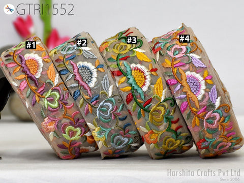 9 Yard Indian 5 Cm Trim Decor Sari Border DIY Crafting Ribbon Sewing Embroidered Decorative Costumes Cushion Curtain Home Decor Trimming