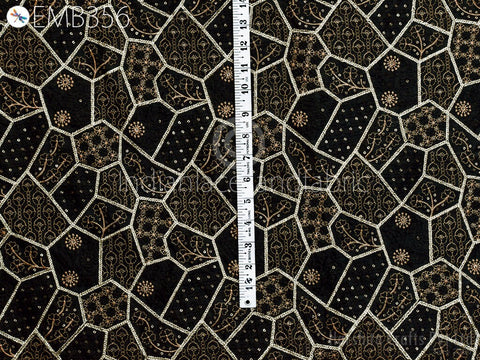 Dress Material, Embroidery By The Yard Fabric, Embroidery Floral Fabric, Floral Thread Work Fabric, Costumes Fabric, Unique Dresses Fabric
