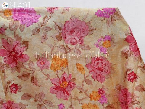Outdoor Fabric, Pure Printed Silk, Pure Silk For Wall Décor, Unstitched Printed Silk Curtains Fabric, Skirts Making Printed Silk