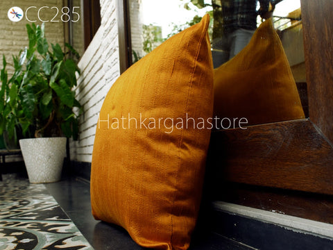 Dupioni Pure Silk Cushion Cover Handmade Throw Pillow Decorative Home Decor Silk Pillowcase Silk Cushion Cover