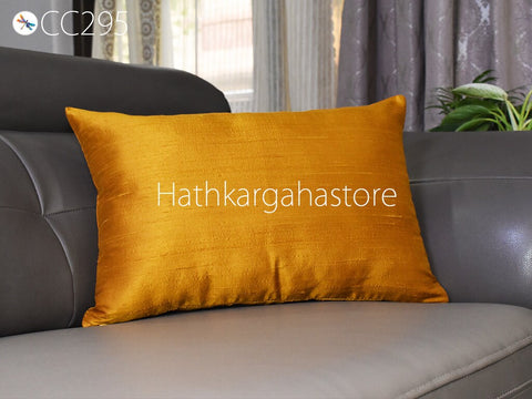Dupioni Silk Cushion Cover Handmade Throw Pillow Decorative Home Decor Pure Silk Pillowcase
