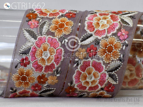 9 Yard Indian 6CM Sari Embroidery Trim Embroidered Saree Ribbon Cushions Sewing Crafting Embellishments Trimmings Border Curtain Home Décor