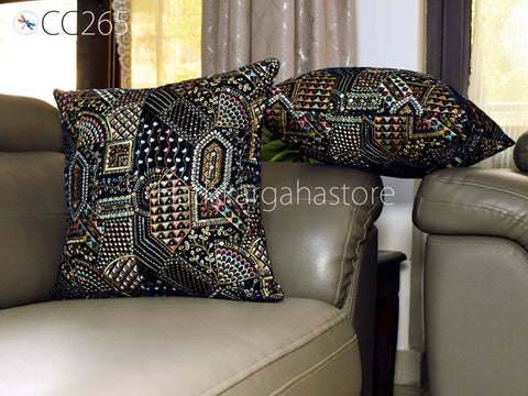 Embroidered Frill Square Pillow Throw Cushion Cover Handmade Embroidery Throw Pillow