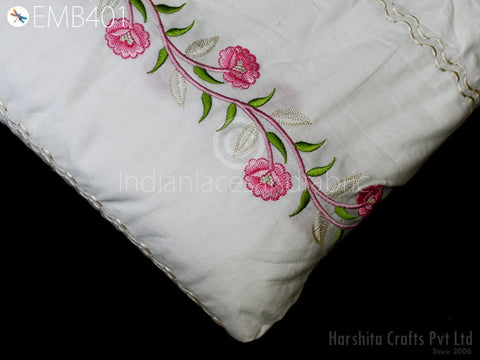 Floral Frock Embroidery Fabric, Chikankari Fabric, Embroidery Fabric, Lehenga Embroidery Fabric