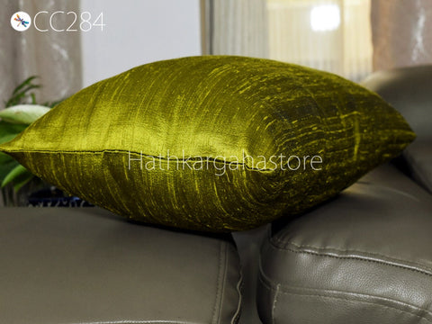 Dupioni Silk Cushion Cover Handmade Throw Pillow Decorative Home Decor Pure Silk Pillowcase