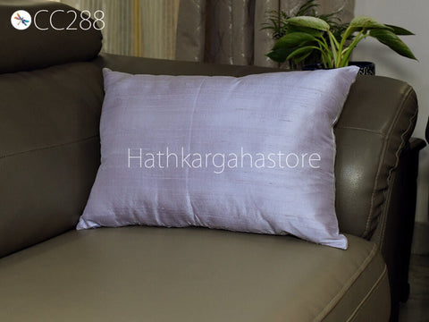 Lavender Dupioni Pure Silk Cushion Cover Handmade Throw Pillow Decorative Home Decor Silk Pillowcase House Warming Bridal Wedding Gift