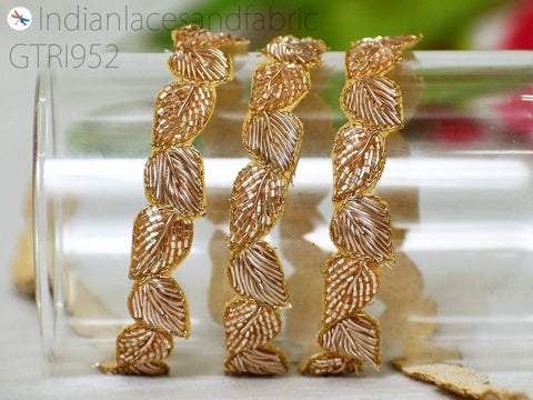 Zardosi Indian sari borders, ribbons and trims, sari borders, decorative trims, sewing lace, Gold exclusive trim