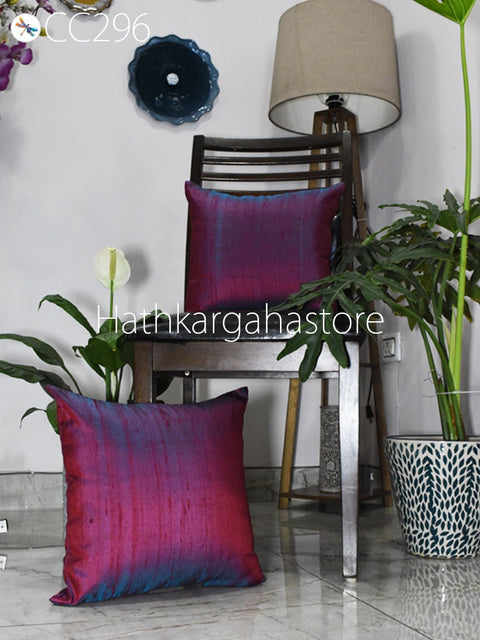 Dupioni Pure Silk Throw Pillow Lumbar Euro Sham 12X26 Handmade Luxury Home Decor Square Pillow cover