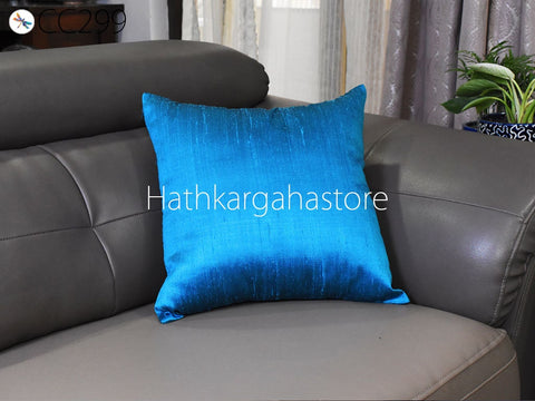 Dupioni Silk Cushion Cover Handmade Throw Pillow Decorative Home Decor Pure Silk Pillowcase