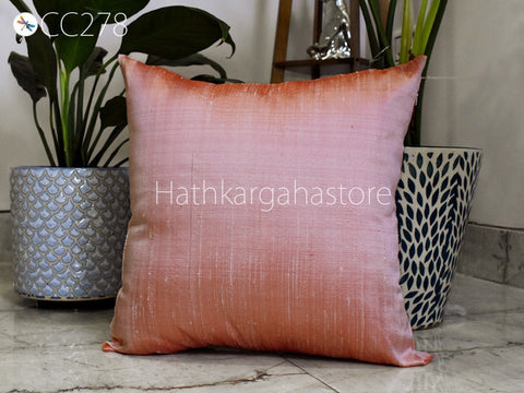 Red White Dupioni Pure Silk Cushion Cover Handmade Throw Pillow Decorative Home Decor Silk Pillowcase House Warming Bridal Shower Gift