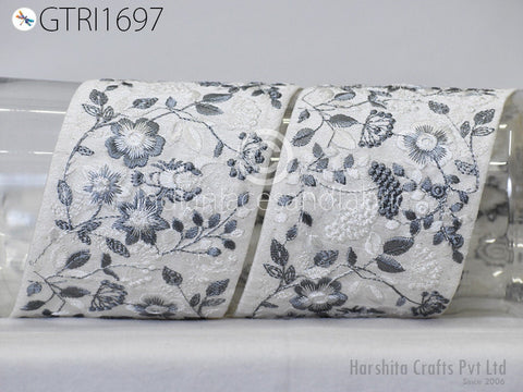 9 Yard Embroidered 8cm Trim Dress Indian Lehenga Sari Border DIY Crafting Saree Sewing Decorative Beach Bags Trimmings Ribbons Home Decor